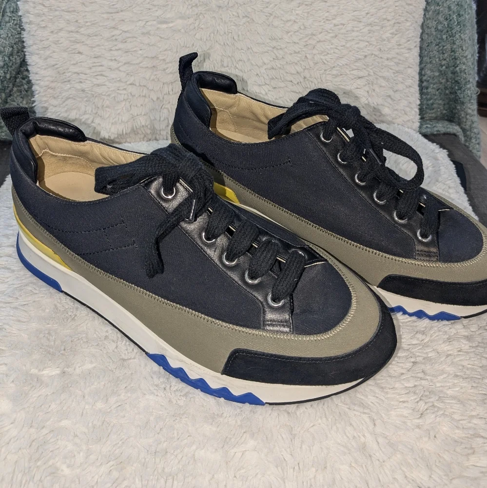 Hermes stadium sneakers Sz 40 - Picture 1 of 16